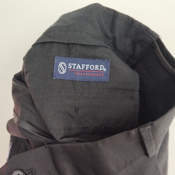 🔥Stafford Performance Men's Dress Pants, Size 38 x 31, Black - Picture 5 of 9